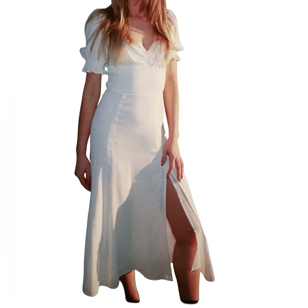 Aritzia Wilfred Tome Midi Dress with Slit